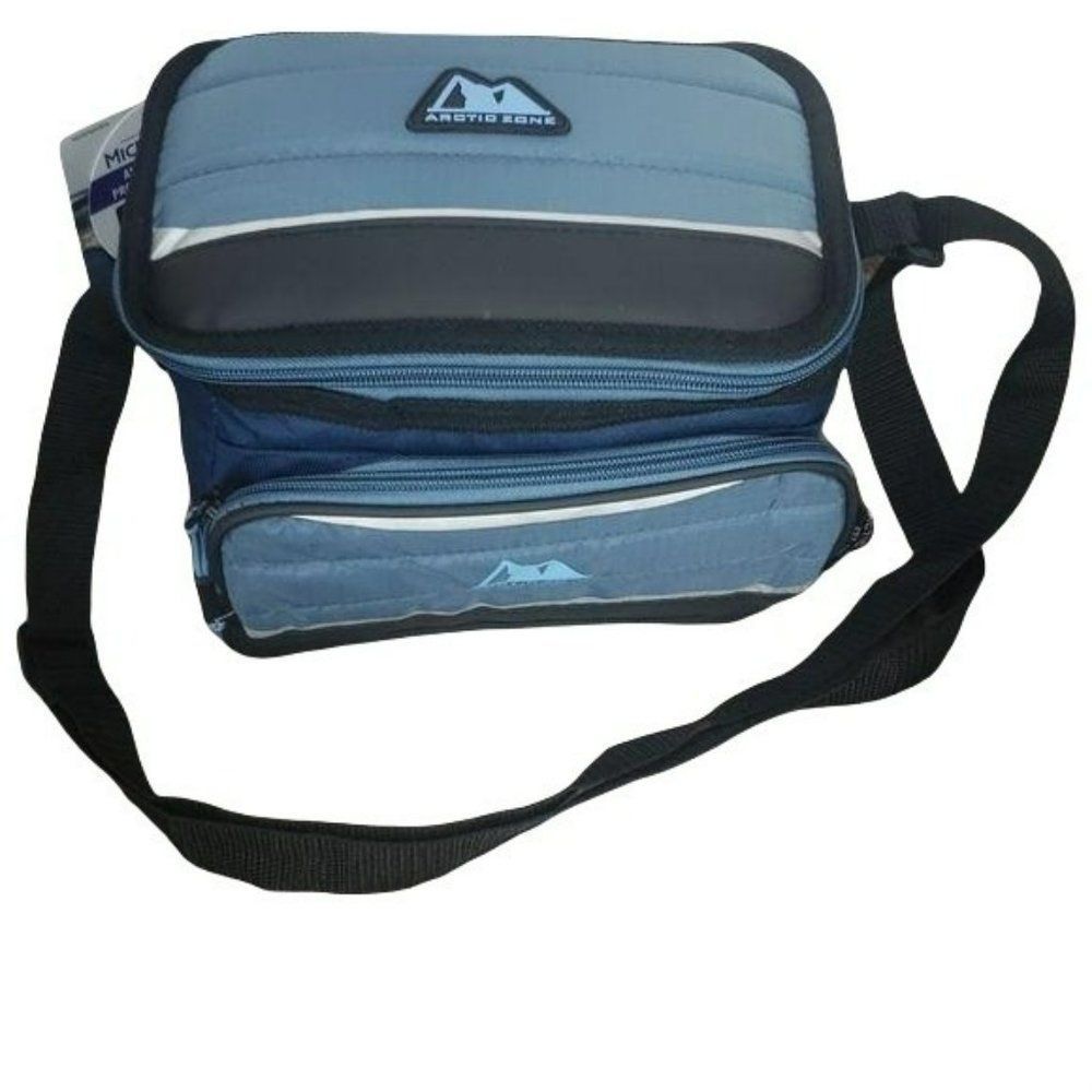 Arctic Zone Ultimate Collapsible Cooler Blue black 6 Can‎ cooler lunchbox